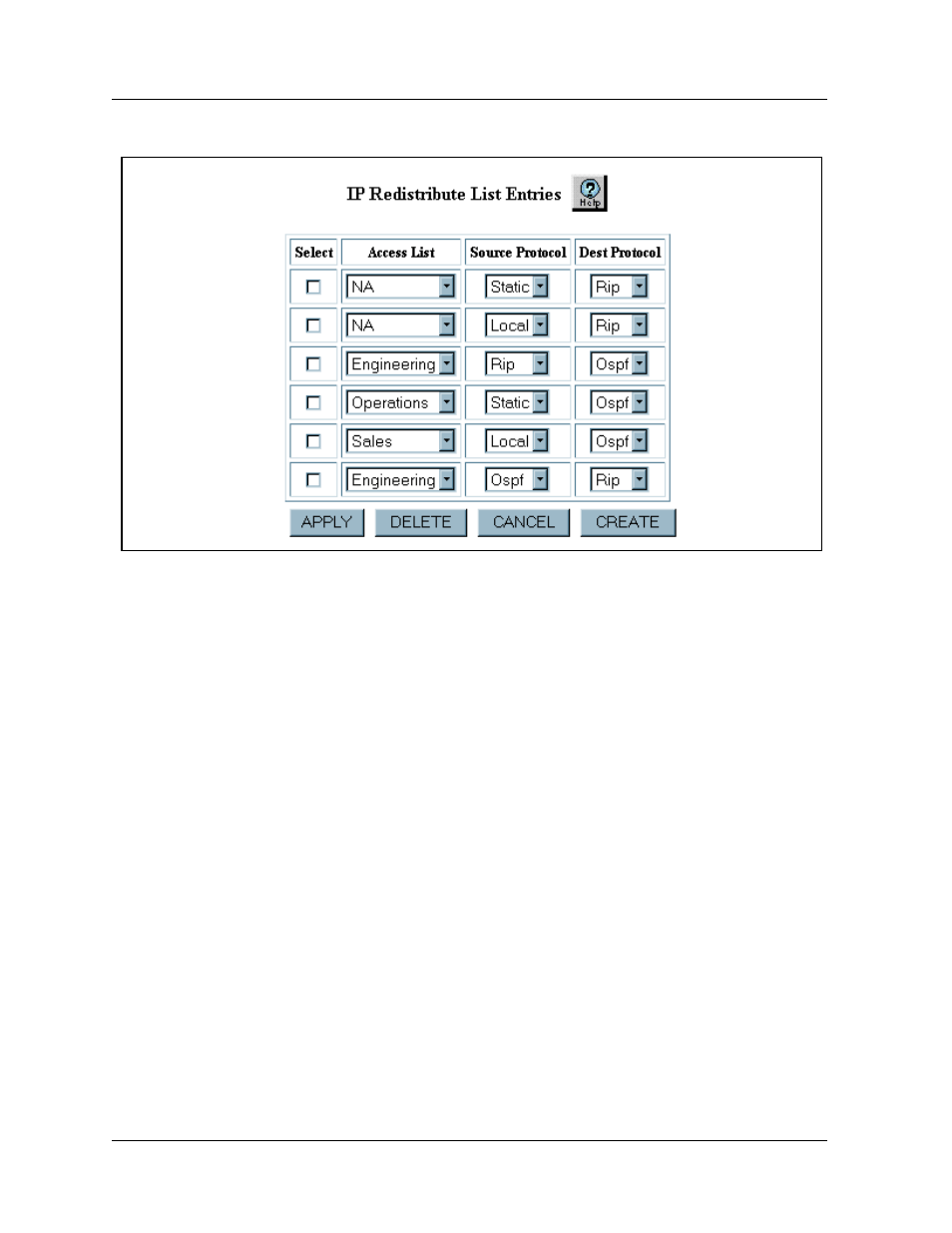 Cli command, Deleting an ip redistribute entry, Web agent procedure | Deleting an ip redistribute entry -29, Figure 12-14 | Avaya 580 User Manual | Page 357 / 782