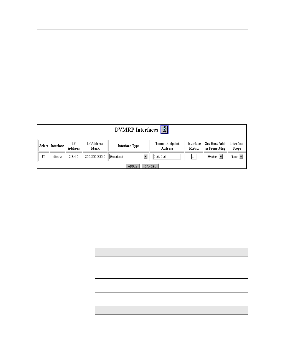 Modifying a dvmrp interface, Web agent procedure, Modifying a dvmrp interface -38 | Avaya 580 User Manual | Page 366 / 782