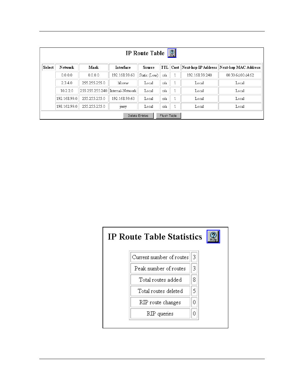 Displaying the ip routing table statistics, Displaying the ip routing table statistics -48, Figure 12-21 | Avaya 580 User Manual | Page 376 / 782