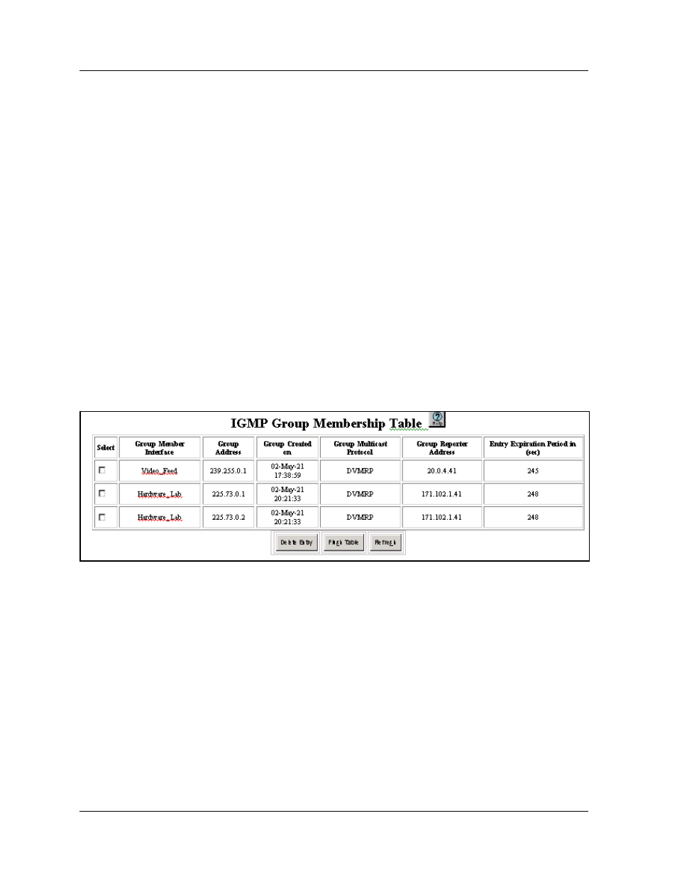 Cli command, Displaying the igmp group membership table, Web agent procedure | Displaying the igmp group membership table -55 | Avaya 580 User Manual | Page 383 / 782