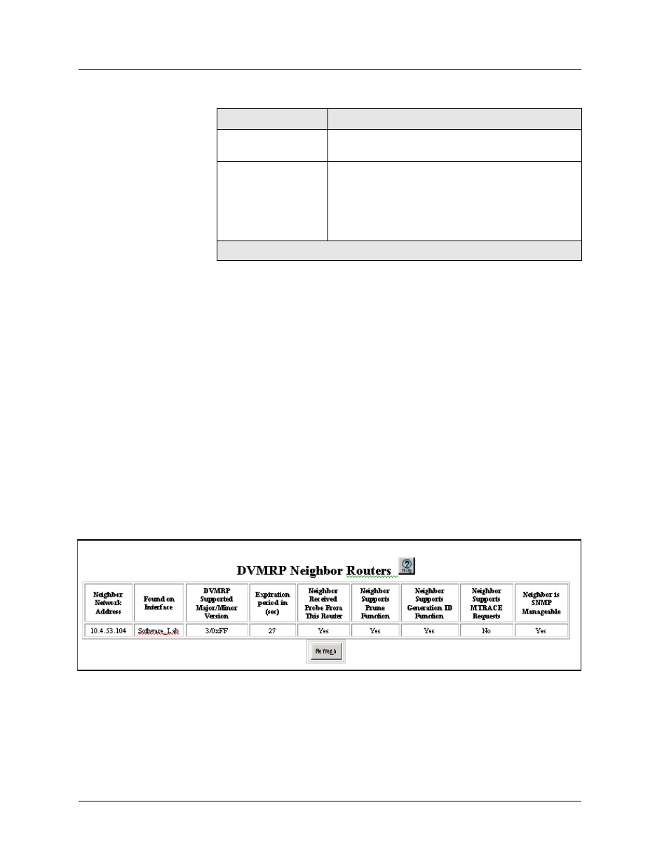 Cli command, Displaying dvmrp neighbor routers, Web agent procedure | Displaying dvmrp neighbor routers -61 | Avaya 580 User Manual | Page 389 / 782