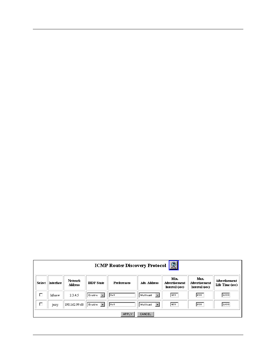 Configuring irdp, Enabling irdp on an interface, Web agent procedure | Configuring irdp -83, Enabling irdp on an interface -83 | Avaya 580 User Manual | Page 411 / 782