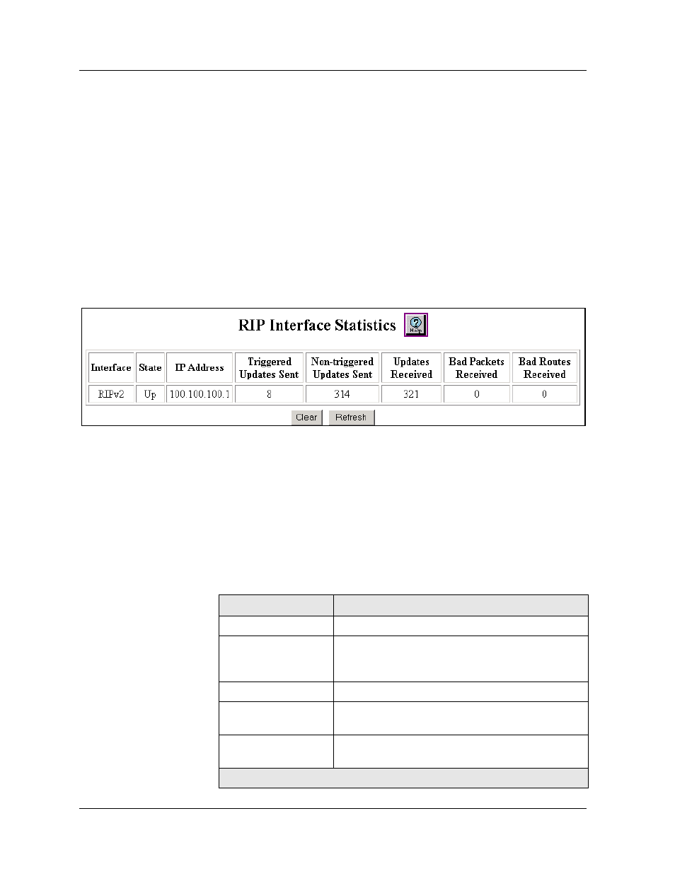 Viewing rip statistics, Web agent procedure, Viewing rip statistics -11 | Avaya 580 User Manual | Page 461 / 782