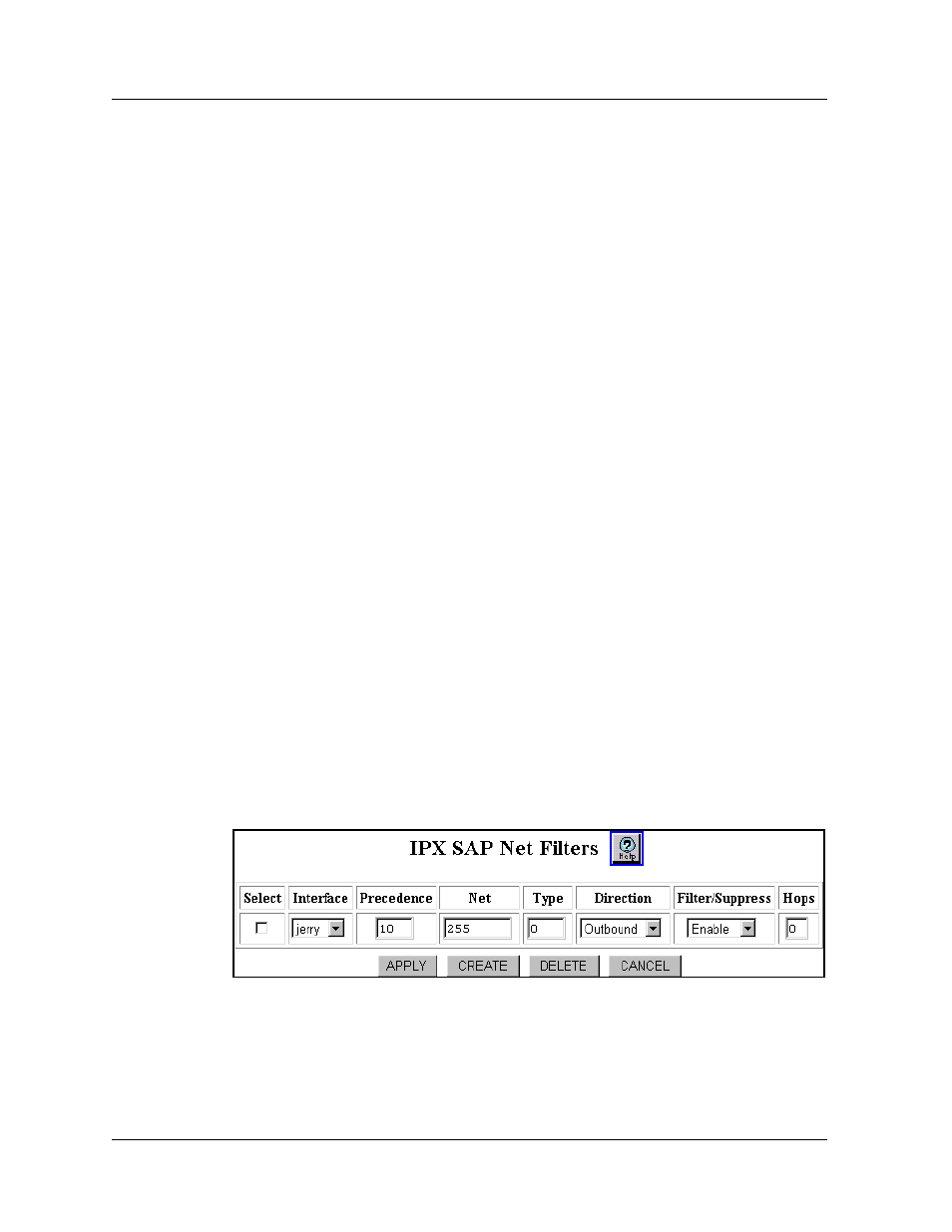 Cli command, Creating ipx sap network filters, Web agent procedure | Creating ipx sap network filters -7 | Avaya 580 User Manual | Page 537 / 782