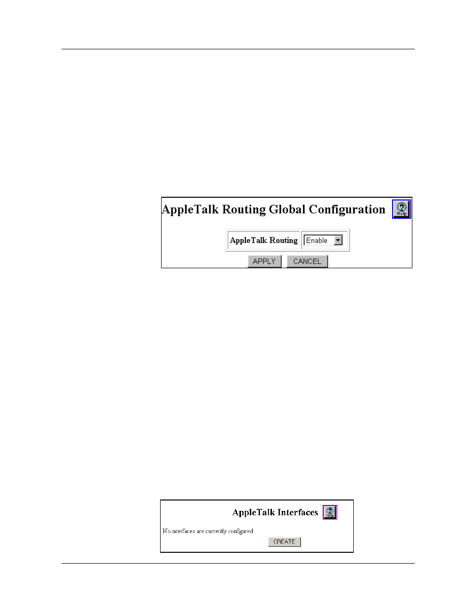 Enabling appletalk global routing, Creating an appletalk routing interface, Web agent procedure | Avaya 580 User Manual | Page 548 / 782