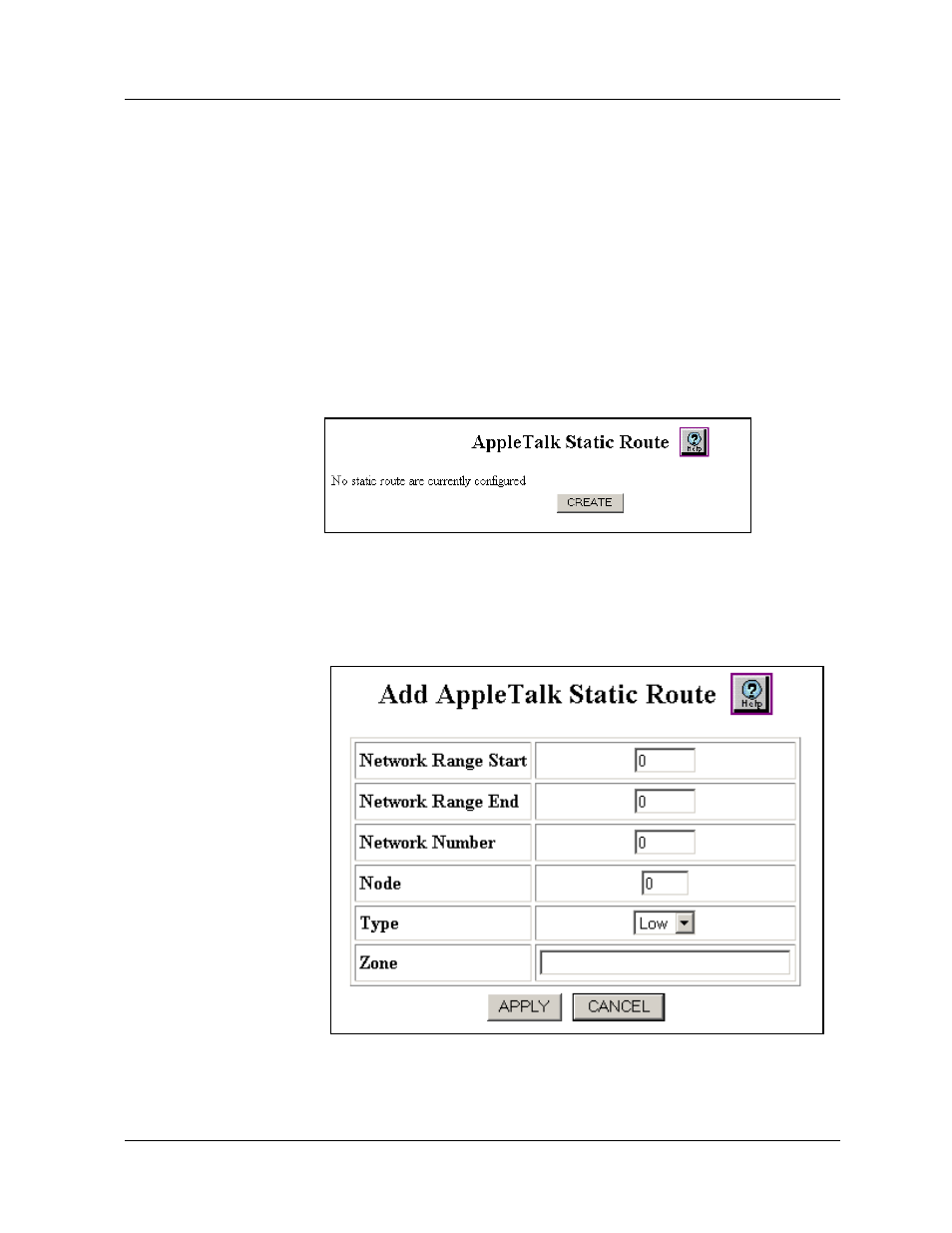 Creating an appletalk static route, Web agent procedure, Creating an appletalk static route -10 | Avaya 580 User Manual | Page 554 / 782