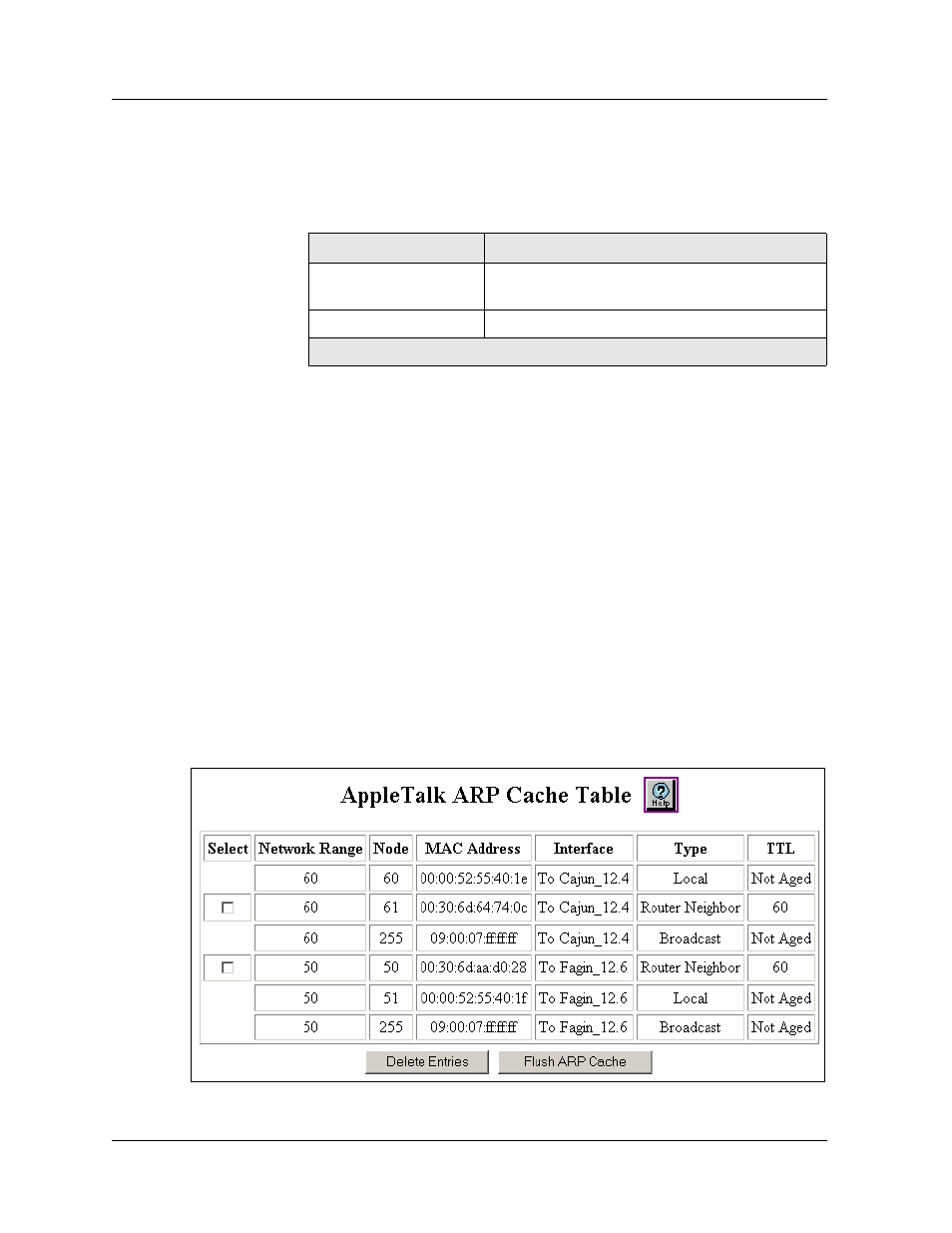 Cli command, Viewing the appletalk arp cache table, Web agent procedure | Viewing the appletalk arp cache table -29 | Avaya 580 User Manual | Page 573 / 782