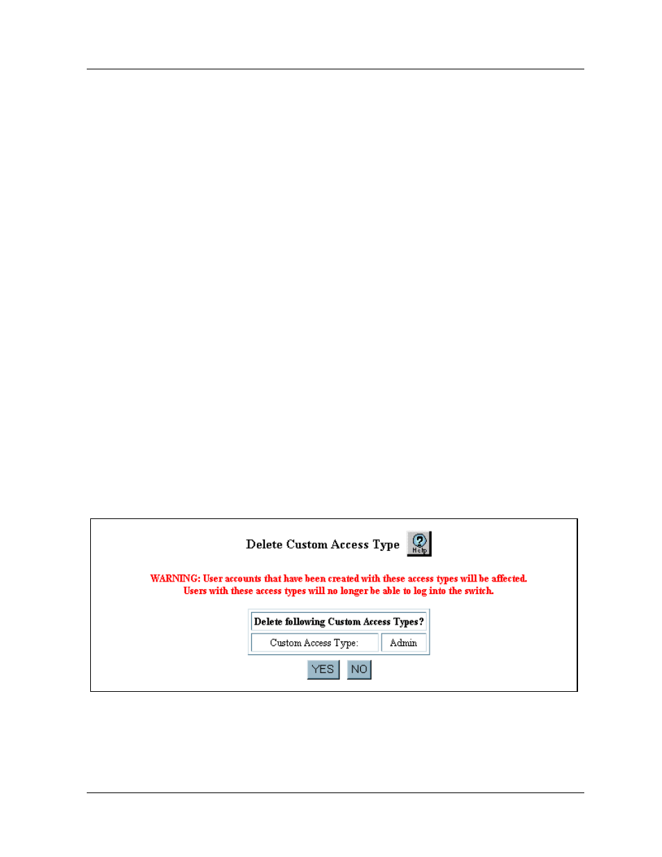 Cli command, Deleting a custom access type, Web agent procedure | Deleting a custom access type -16 | Avaya 580 User Manual | Page 64 / 782