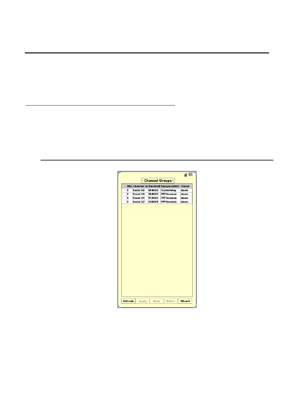 Managing channel groups, Viewing the channel groups table, Informatio | Avaya Media Gateway G250 User Manual | Page 119 / 305