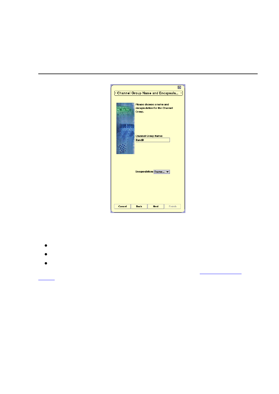 Select name and encapsulation screen, Select name and, Encapsulation screen | Avaya Media Gateway G250 User Manual | Page 123 / 305