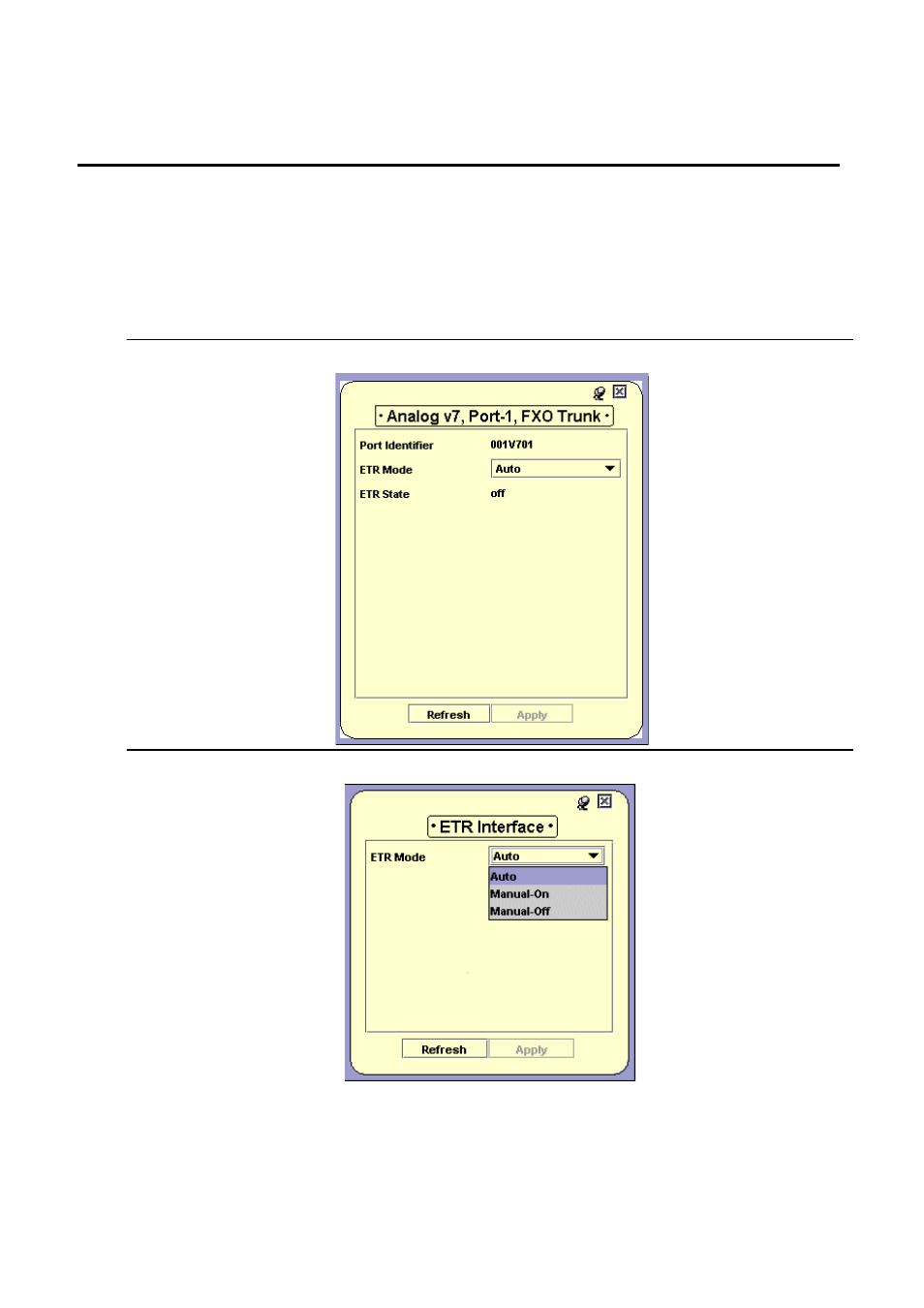 Configuring the etr port, Information abo | Avaya Media Gateway G250 User Manual | Page 142 / 305