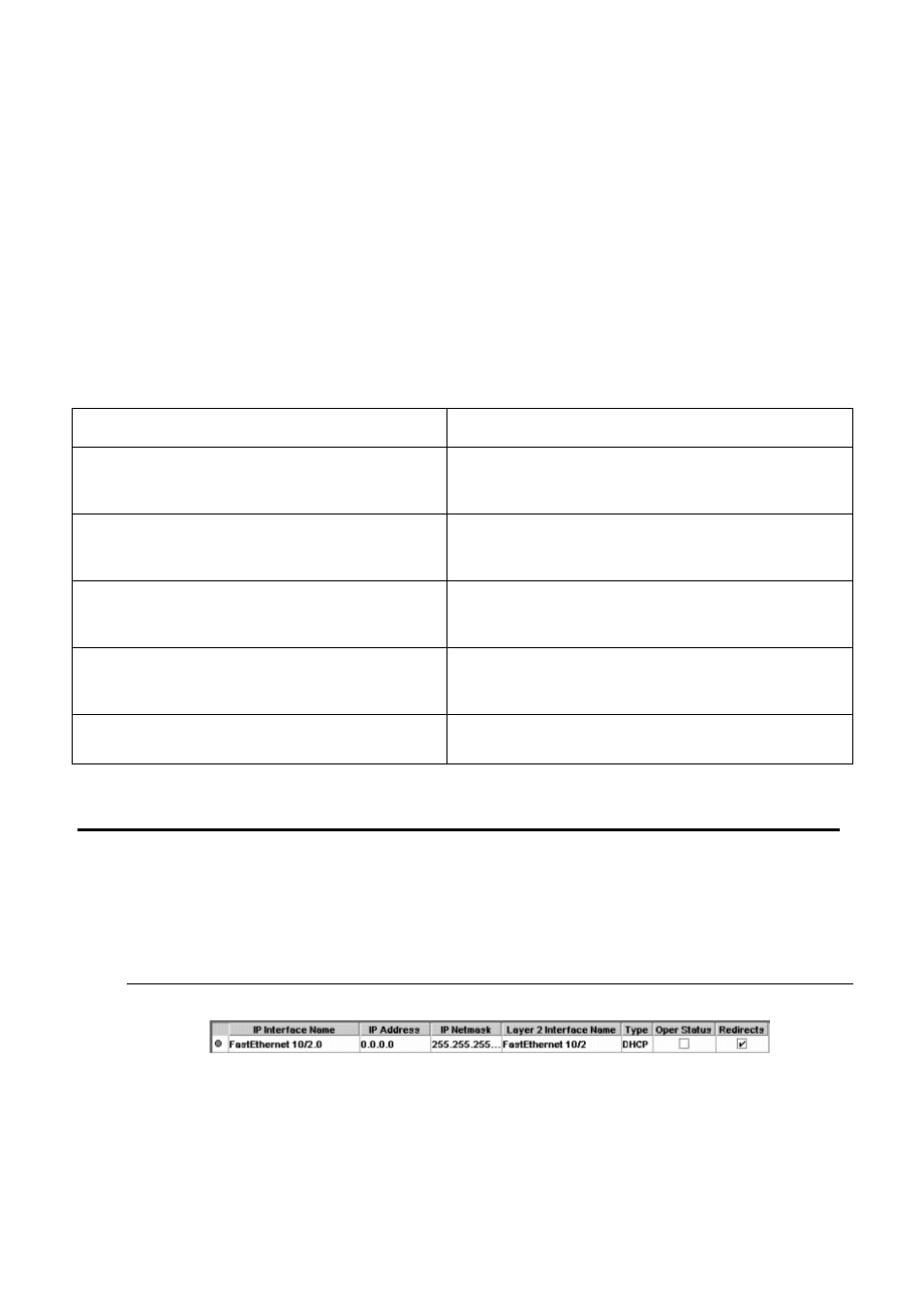 Viewing the dynamic ip interfaces table | Avaya Media Gateway G250 User Manual | Page 222 / 305