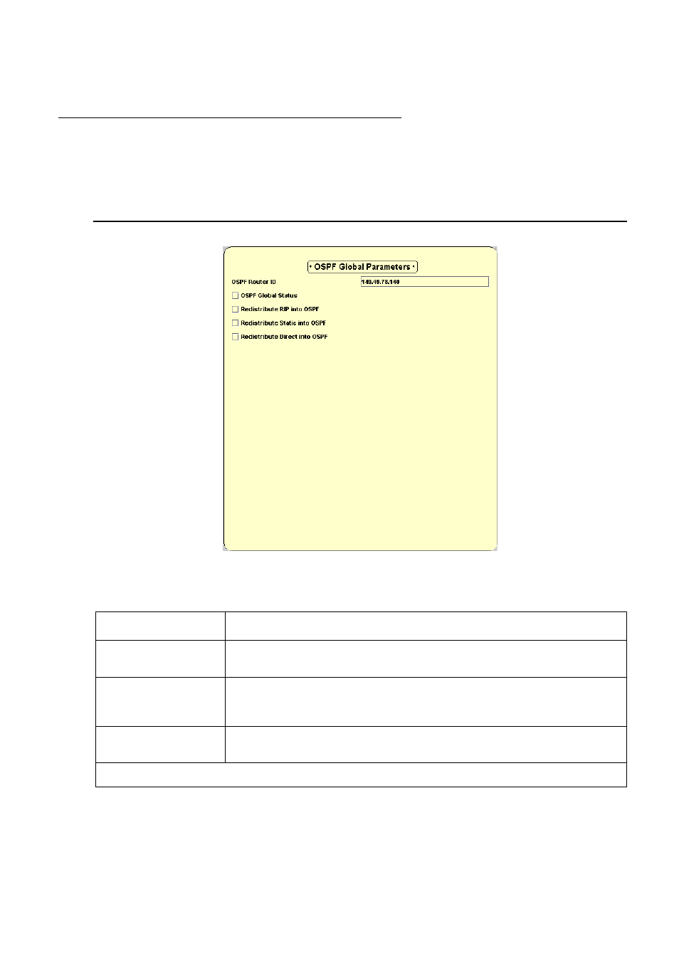 Viewing ospf global parameters | Avaya Media Gateway G250 User Manual | Page 239 / 305