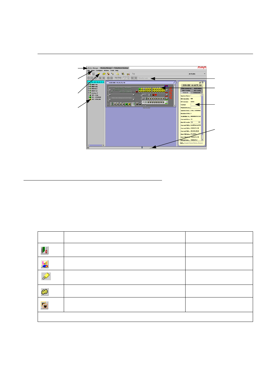 Application toolbar | Avaya Media Gateway G250 User Manual | Page 24 / 305