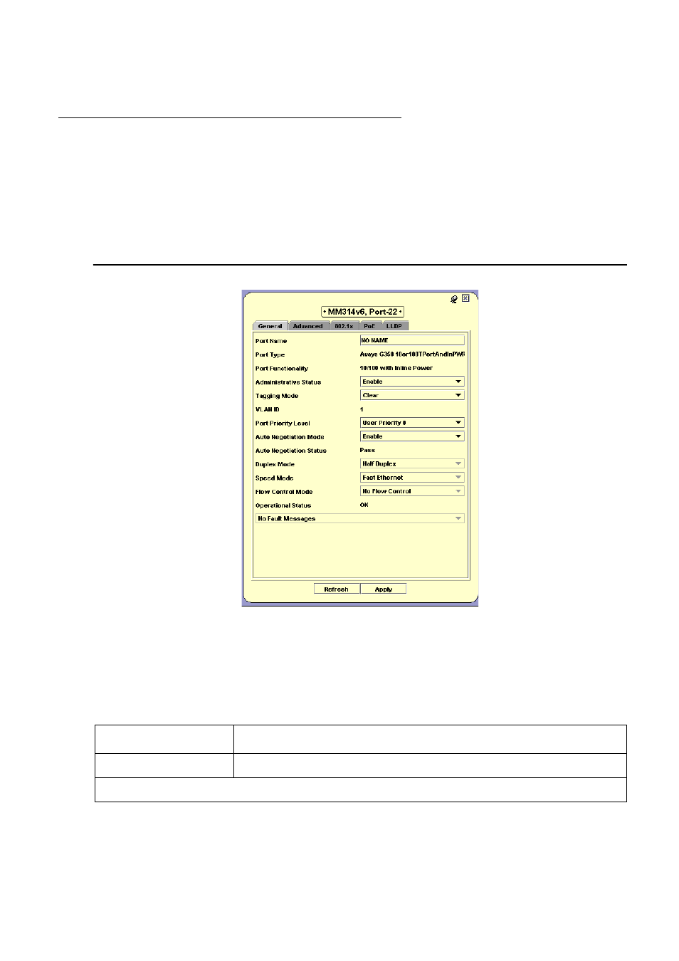 Port configuration - general tab | Avaya Media Gateway G250 User Manual | Page 49 / 305