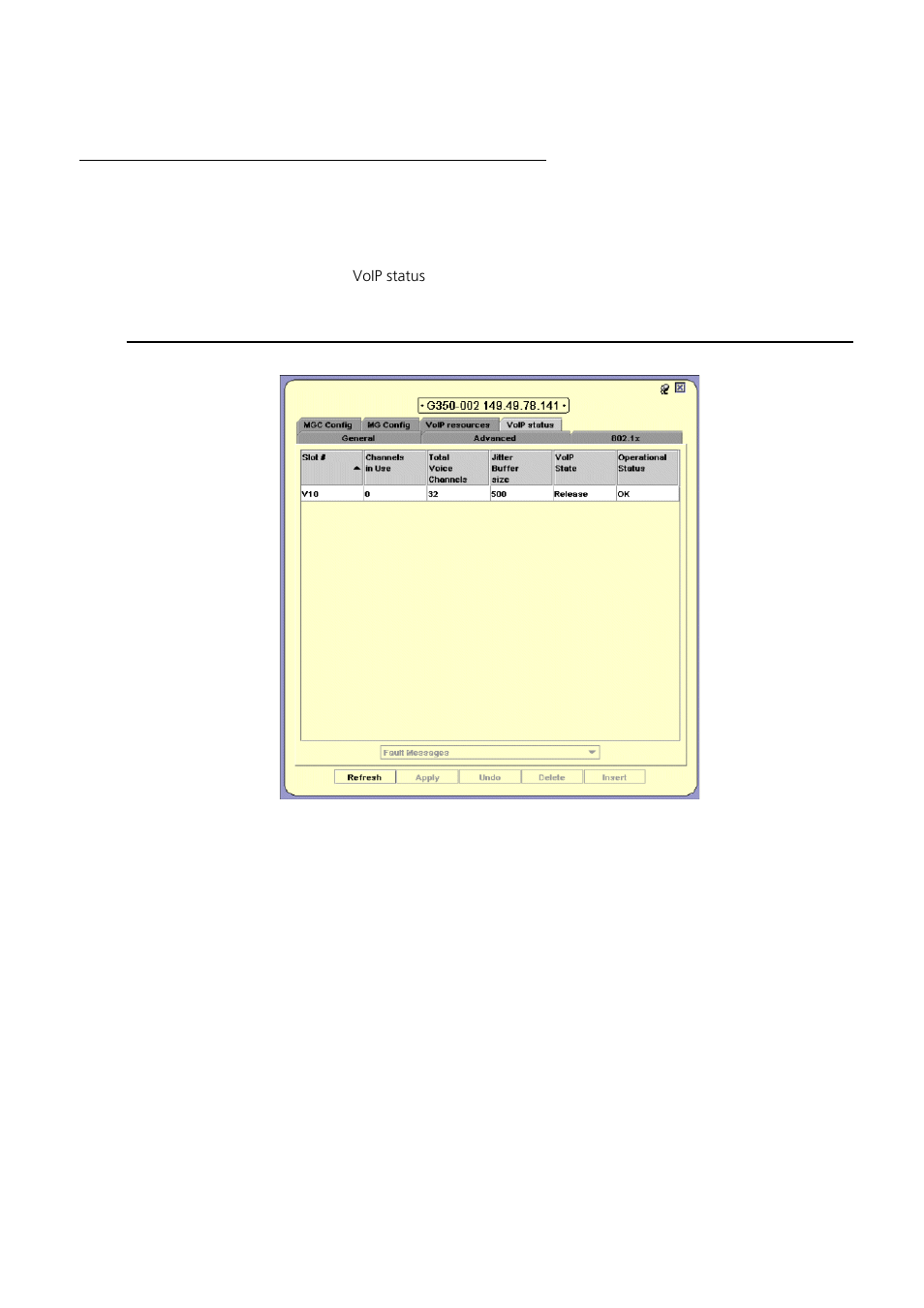 Voip status | Avaya Media Gateway G250 User Manual | Page 81 / 305