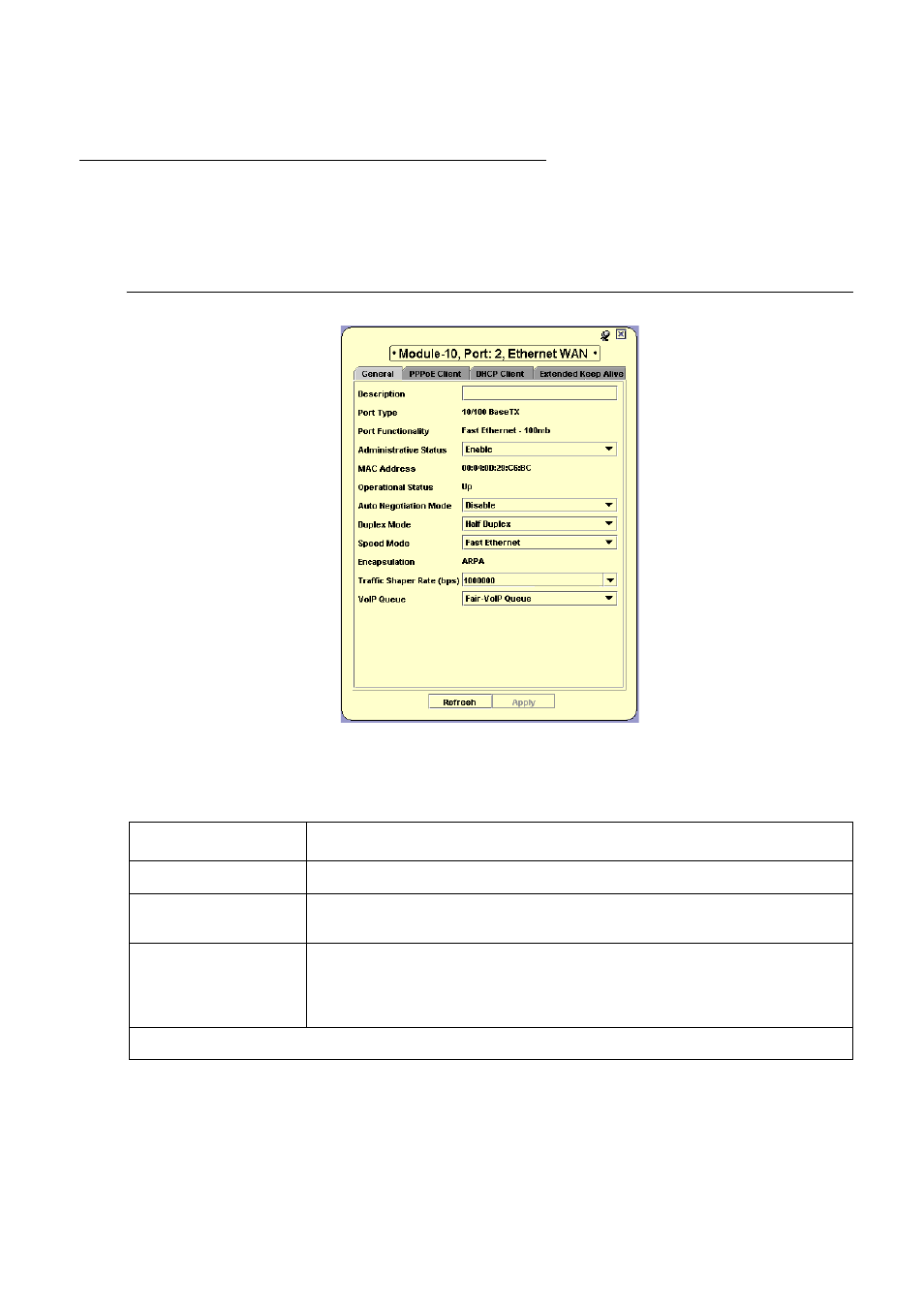 Ethernet wan port configuration - general tab | Avaya Media Gateway G250 User Manual | Page 95 / 305