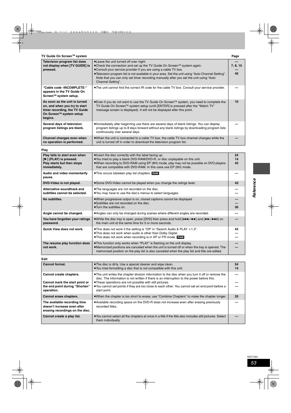 Panasonic DMRE65 User Manual | Page 53 / 60