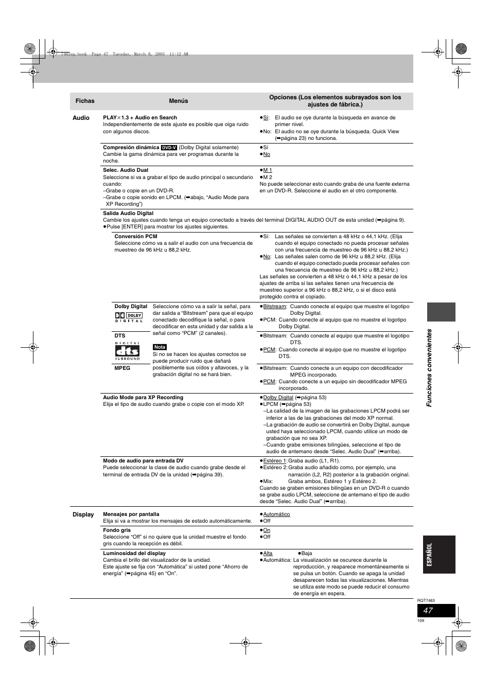 Panasonic DMRE95H User Manual | Page 109 / 124