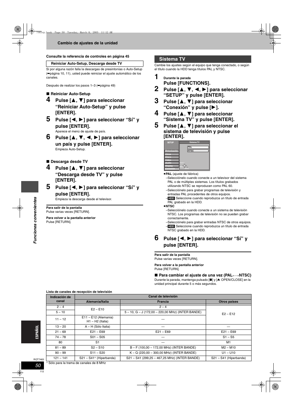 Panasonic DMRE95H User Manual | Page 112 / 124