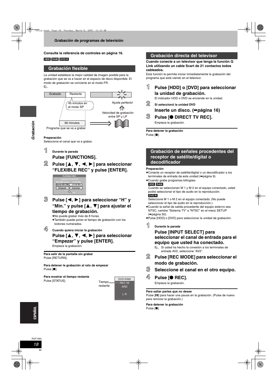 Panasonic DMRE95H User Manual | Page 80 / 124