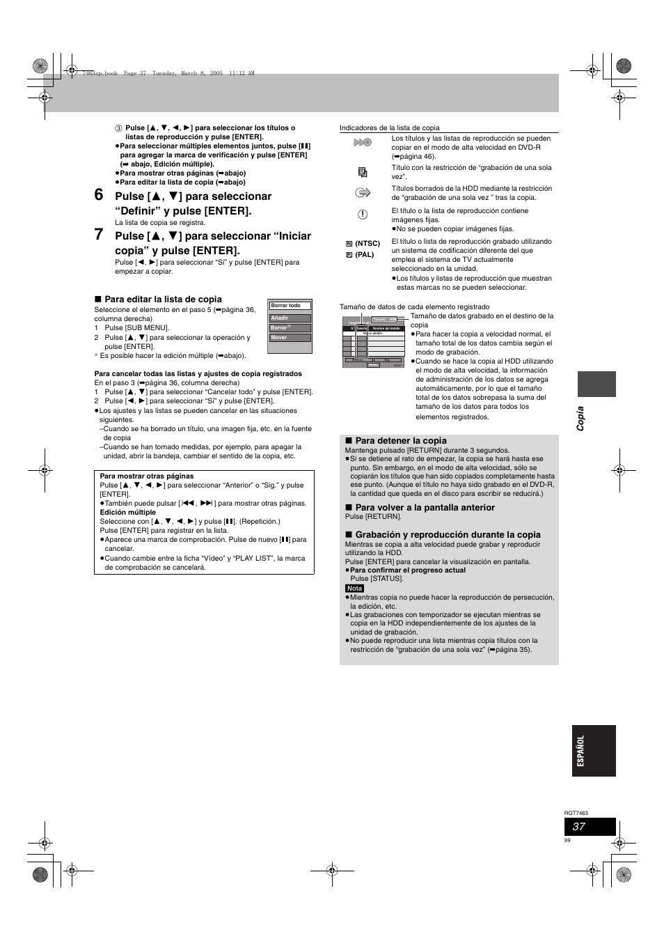 Panasonic DMRE95H User Manual | Page 99 / 124