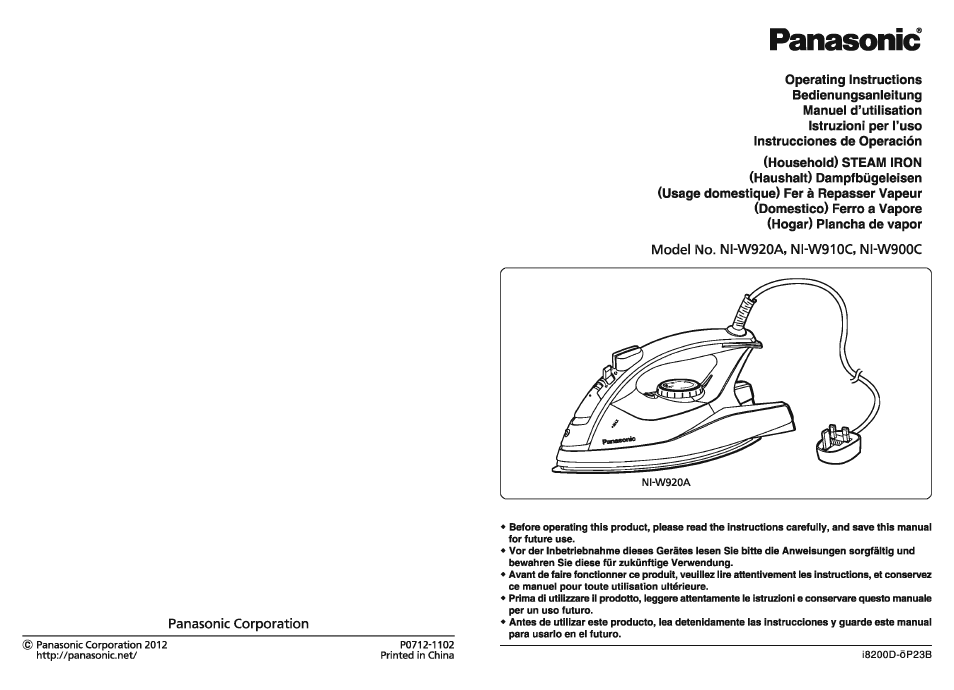 Panasonic NIW900CVXA User Manual | 28 pages