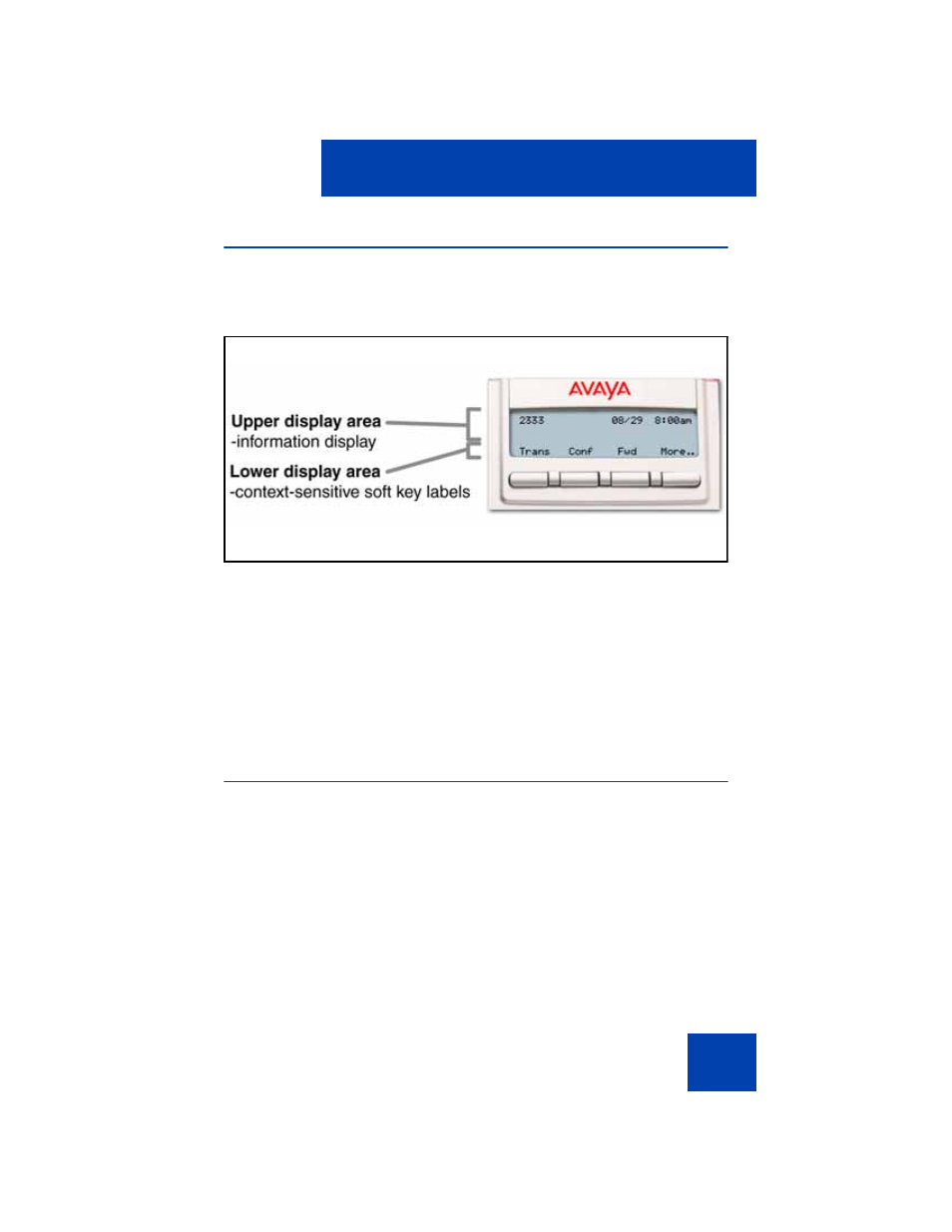 Telephone display, License notification | Avaya 1110 User Manual | Page 17 / 146