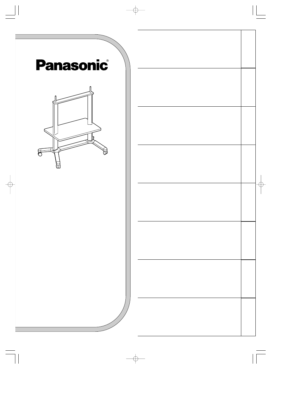 Panasonic TYST42PF3 User Manual | 50 pages