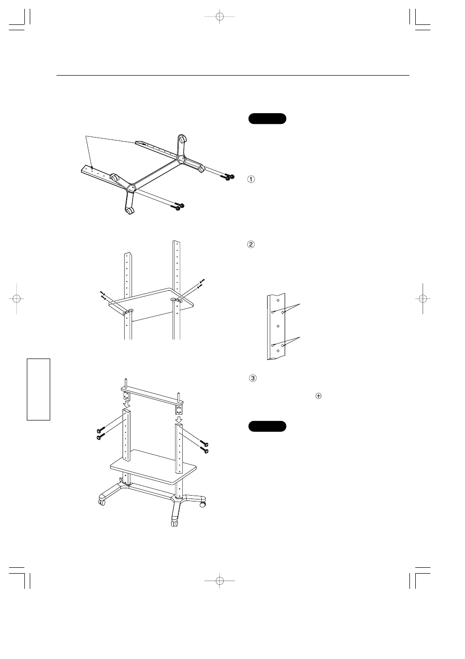 Procedimiento de instalación, Montaje del pedestal | Panasonic TYST42PF3 User Manual | Page 34 / 50