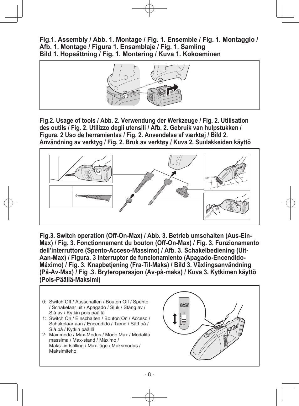 Panasonic EY3743 User Manual | Page 8 / 64