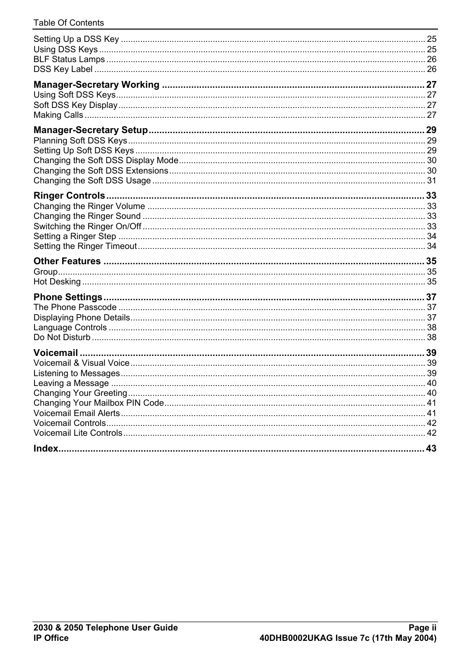 Avaya 2050 User Manual | Page 4 / 51