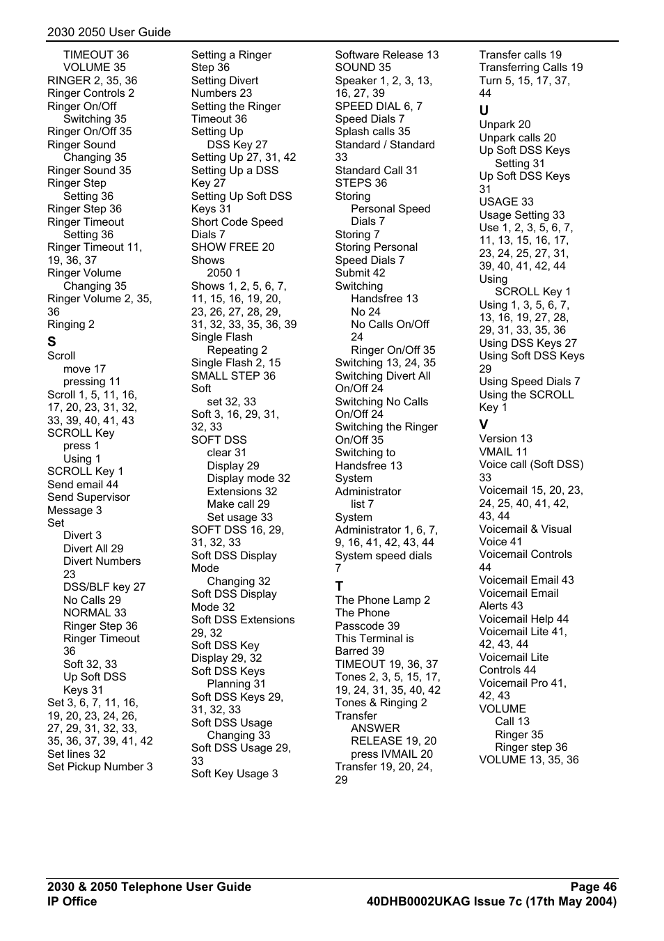 Avaya 2050 User Manual | Page 50 / 51