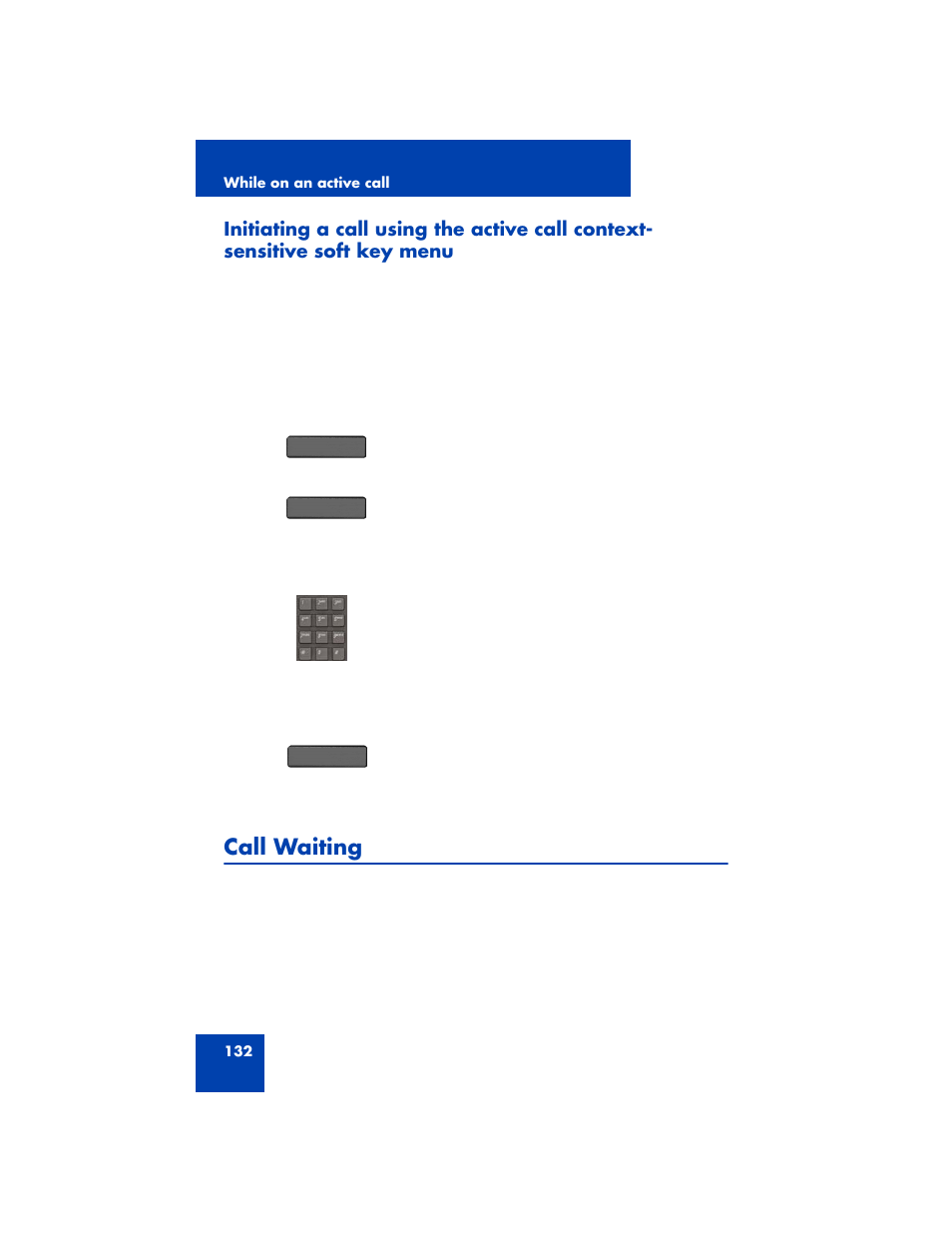 Call waiting | Avaya 1200 User Manual | Page 132 / 204