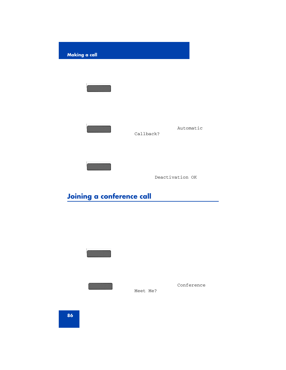 Joining a conference call | Avaya 1200 User Manual | Page 86 / 204