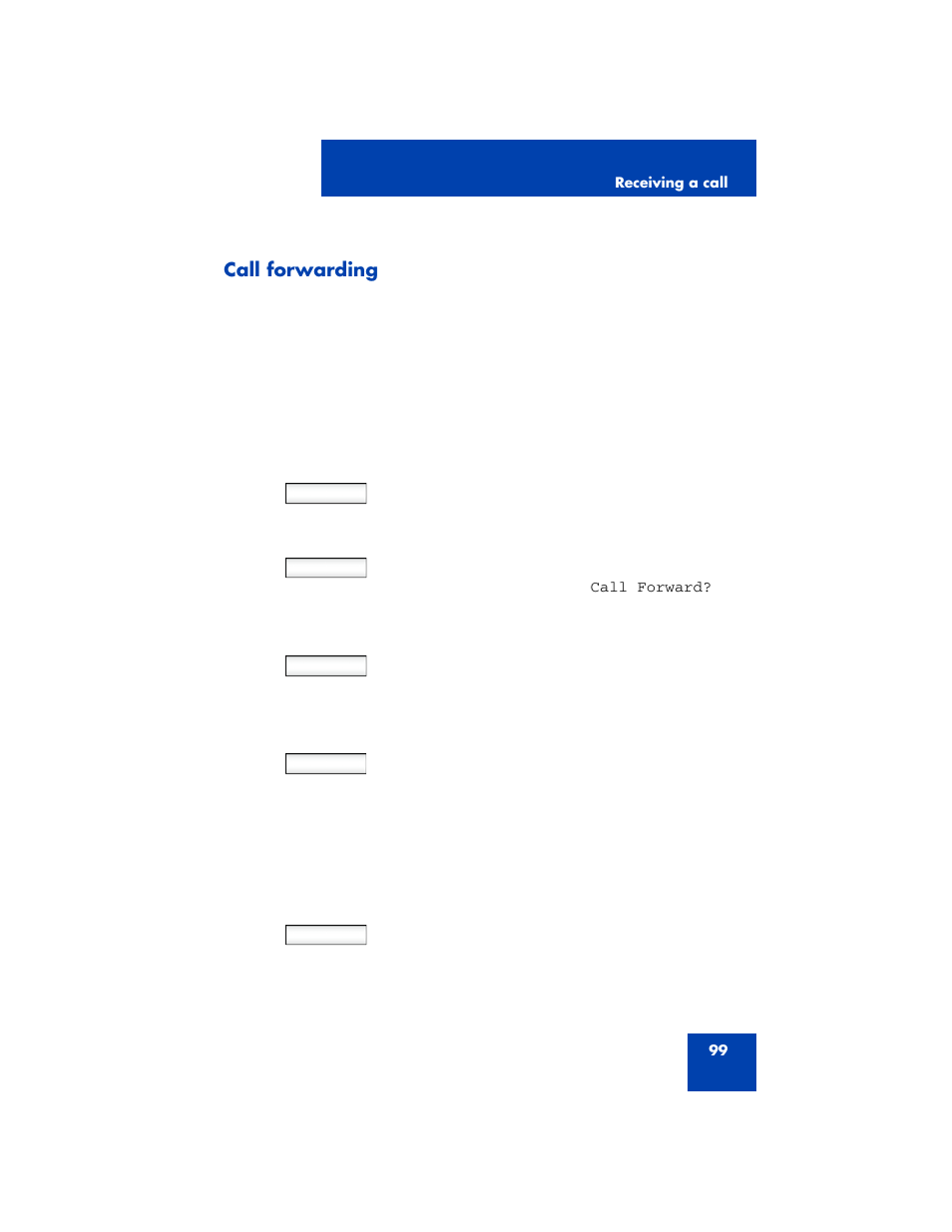 Call forwarding | Avaya 1200 User Manual | Page 99 / 204