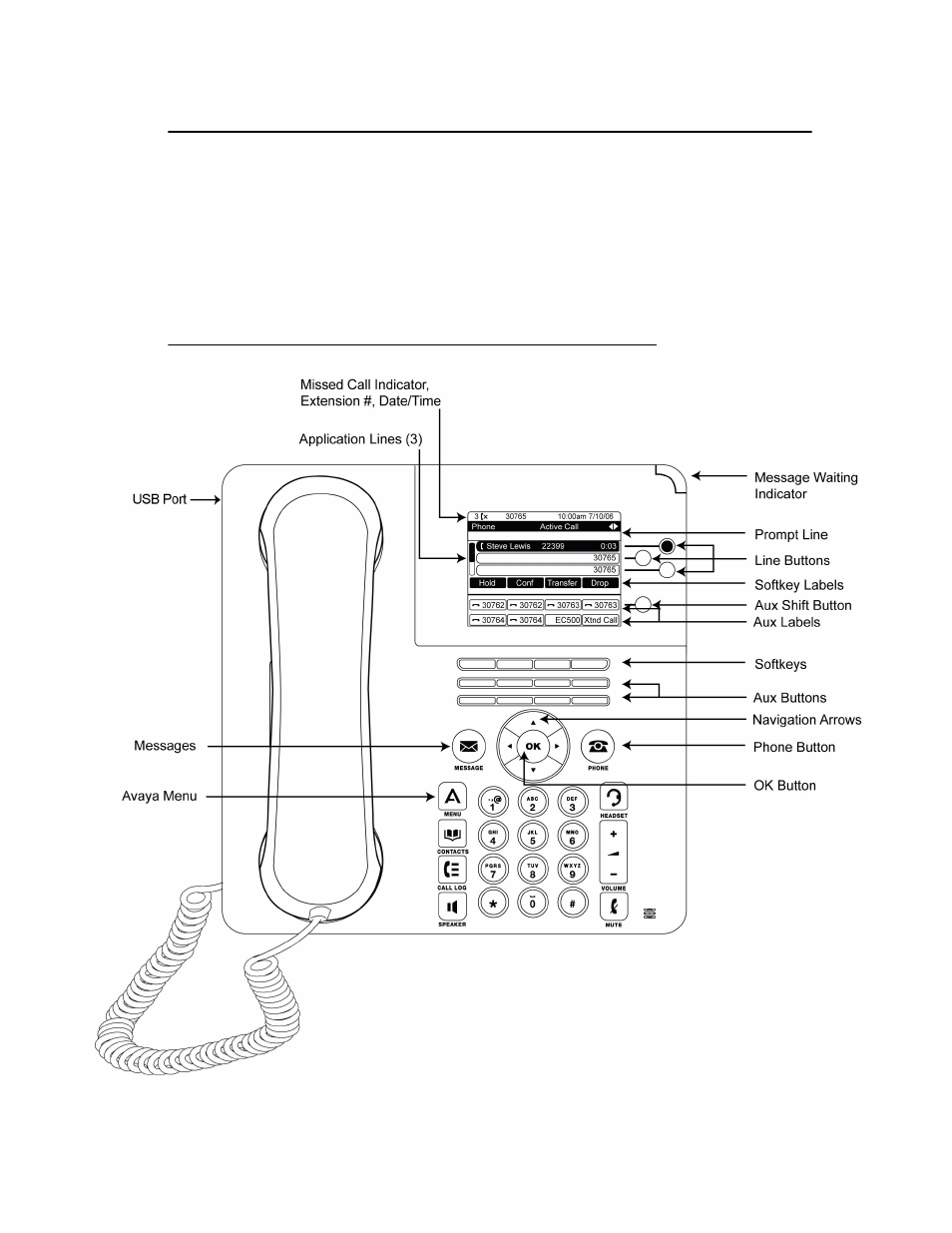 Introduction to the 9650 ip telephone, Overview | Avaya 9650 User Manual | Page 7 / 32