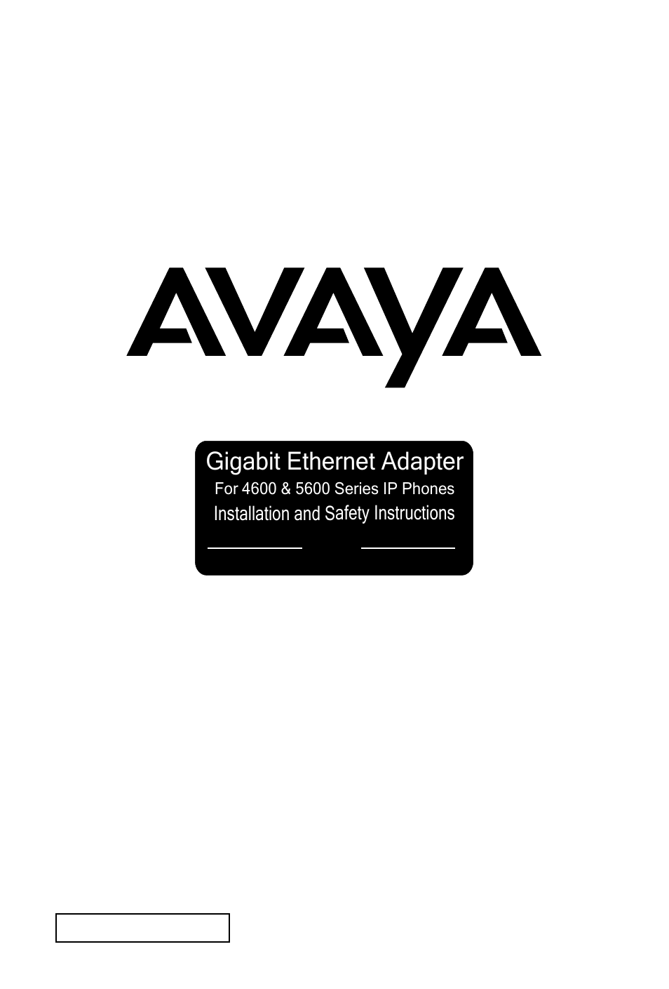 Avaya 5600 Series User Manual | 11 pages