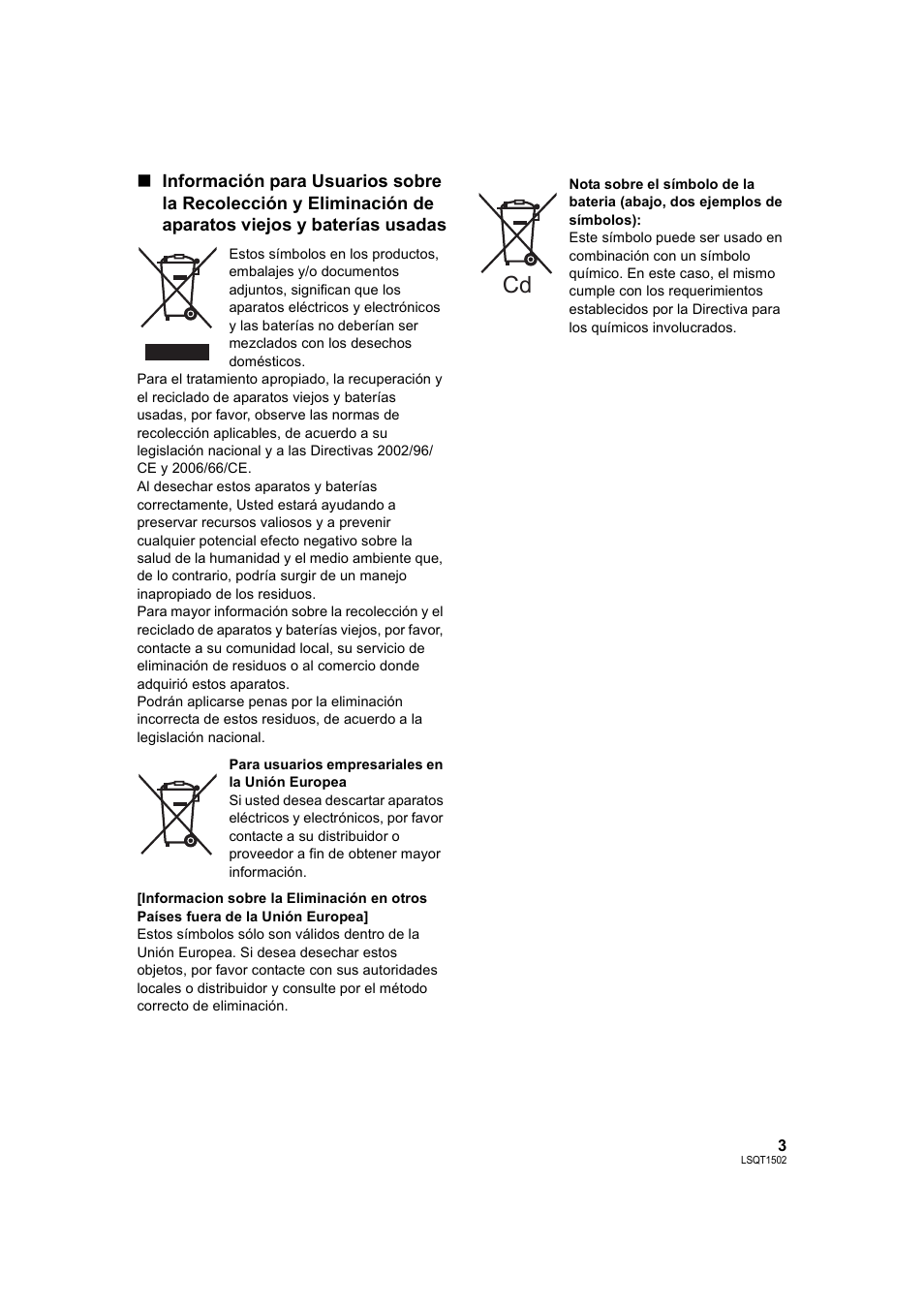 Panasonic SDRS26 User Manual | Page 3 / 102