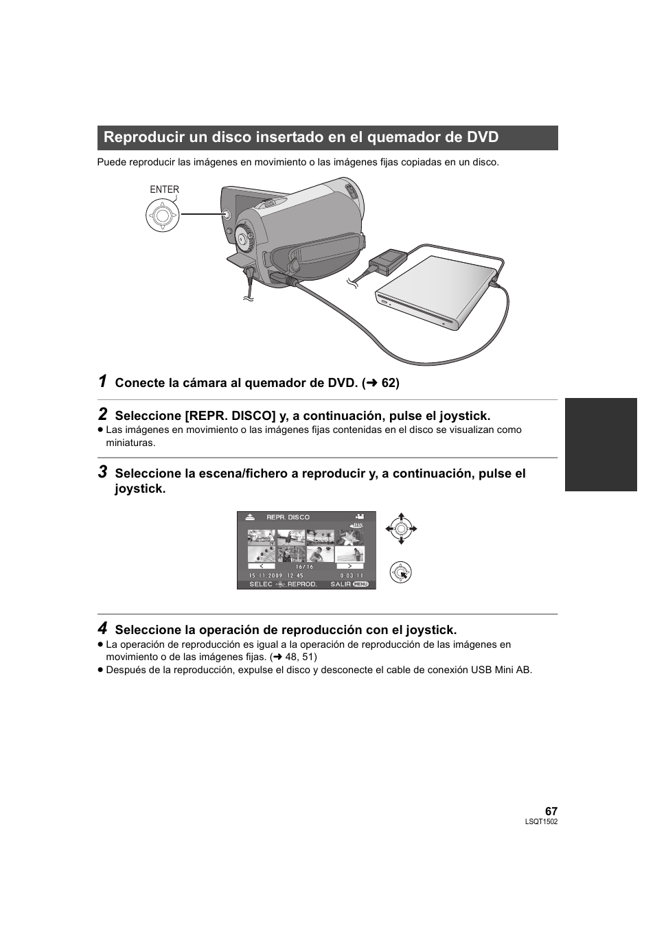 L 67 | Panasonic SDRS26 User Manual | Page 67 / 102