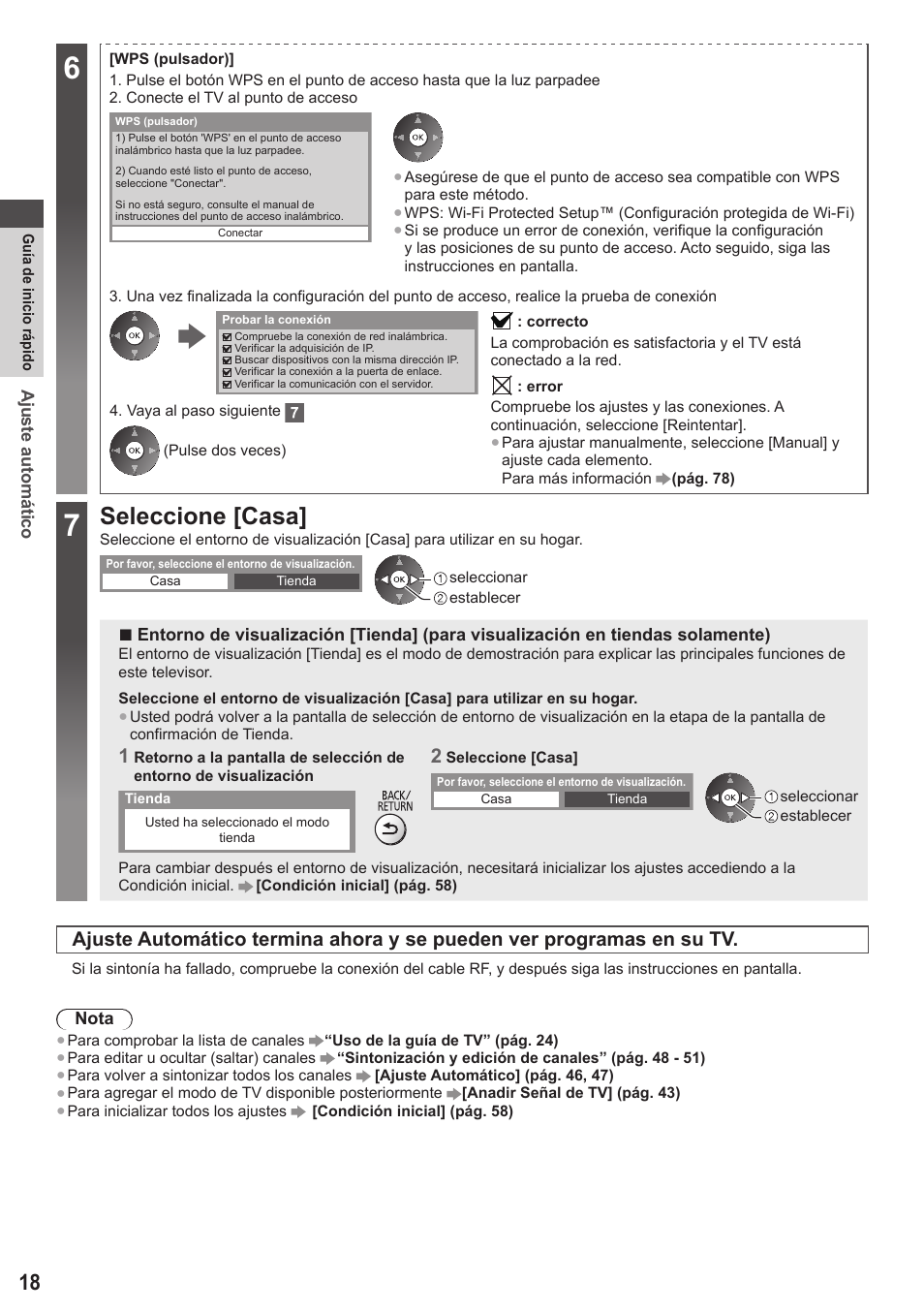 Seleccione [casa | Panasonic TXP42ST50E User Manual | Page 18 / 112