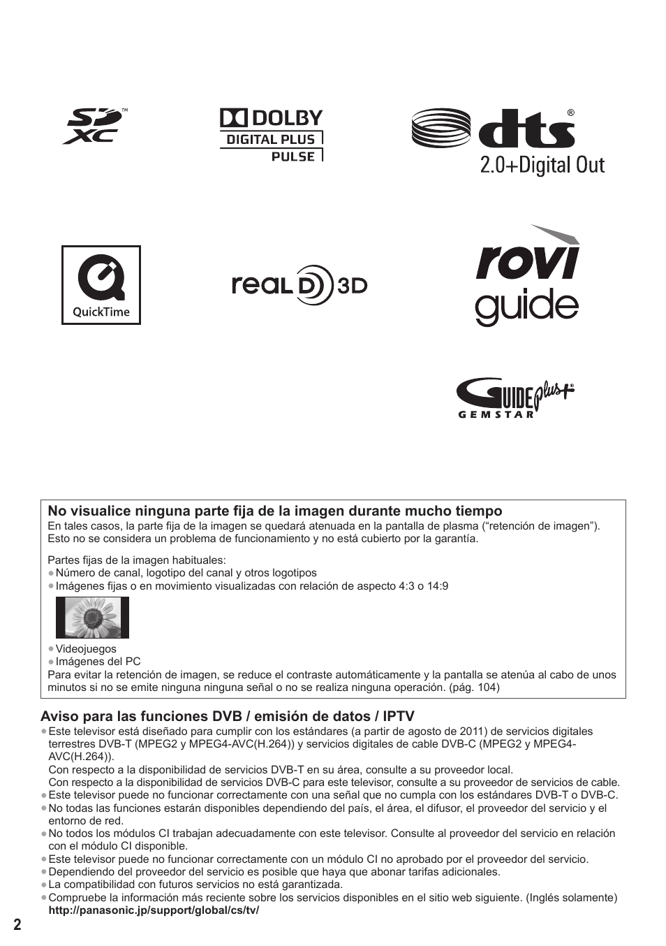 Panasonic TXP42ST50E User Manual | Page 2 / 112