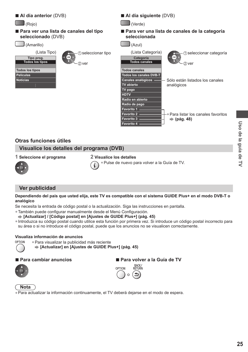 Panasonic TXP42ST50E User Manual | Page 25 / 112