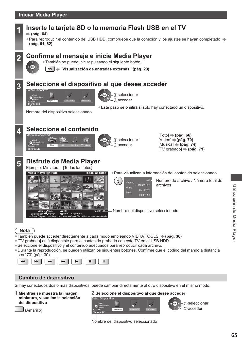 Panasonic TXP42ST50E User Manual | Page 65 / 112
