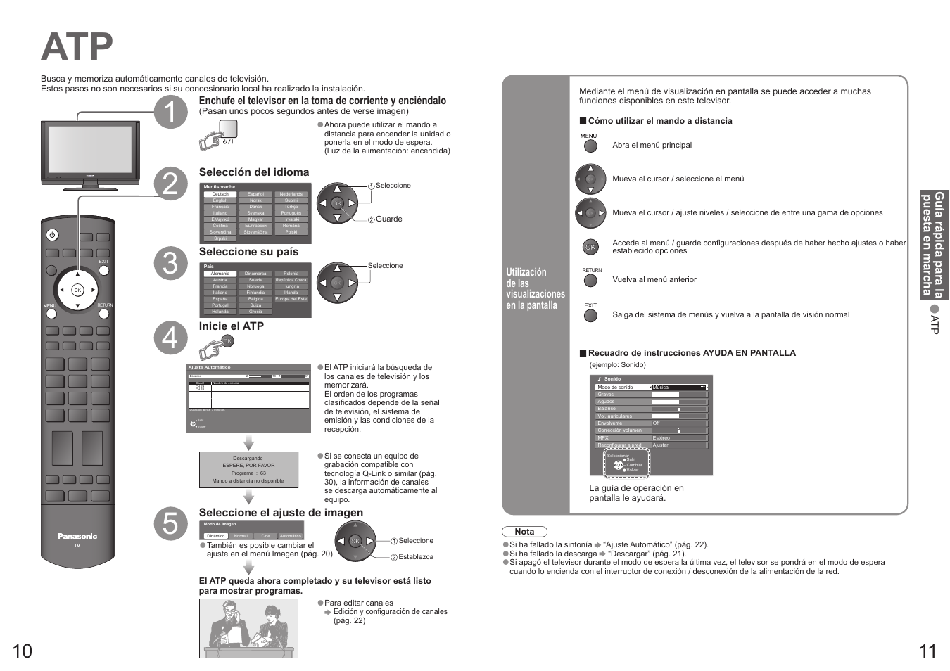 Guía rápida para la puesta en marcha | Panasonic TX32LX700F User Manual | Page 6 / 22
