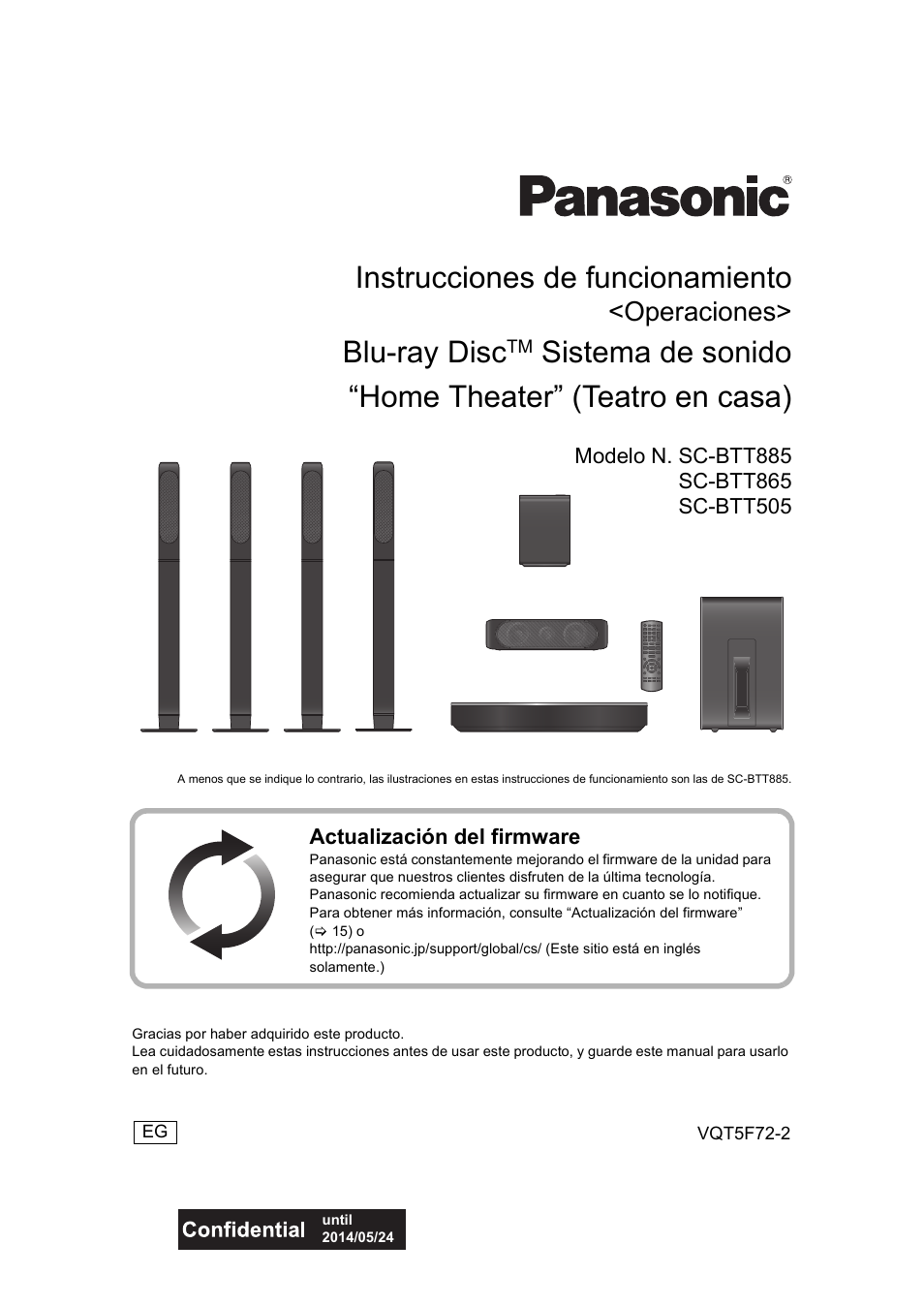 Panasonic SCBTT865EG User Manual | 48 pages