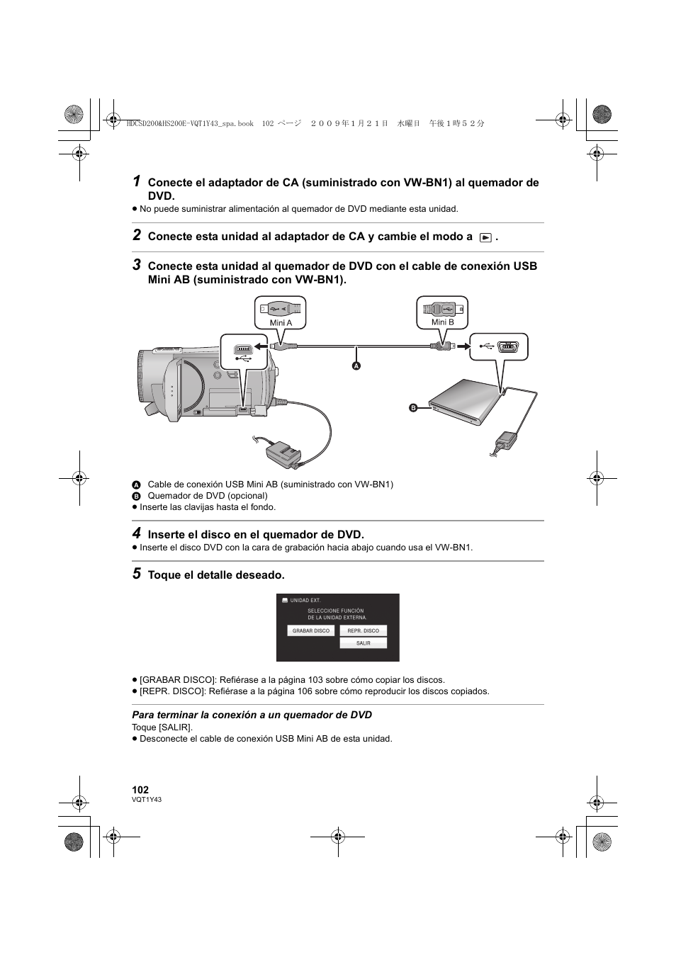 Panasonic HDCHS200 User Manual | Page 102 / 144