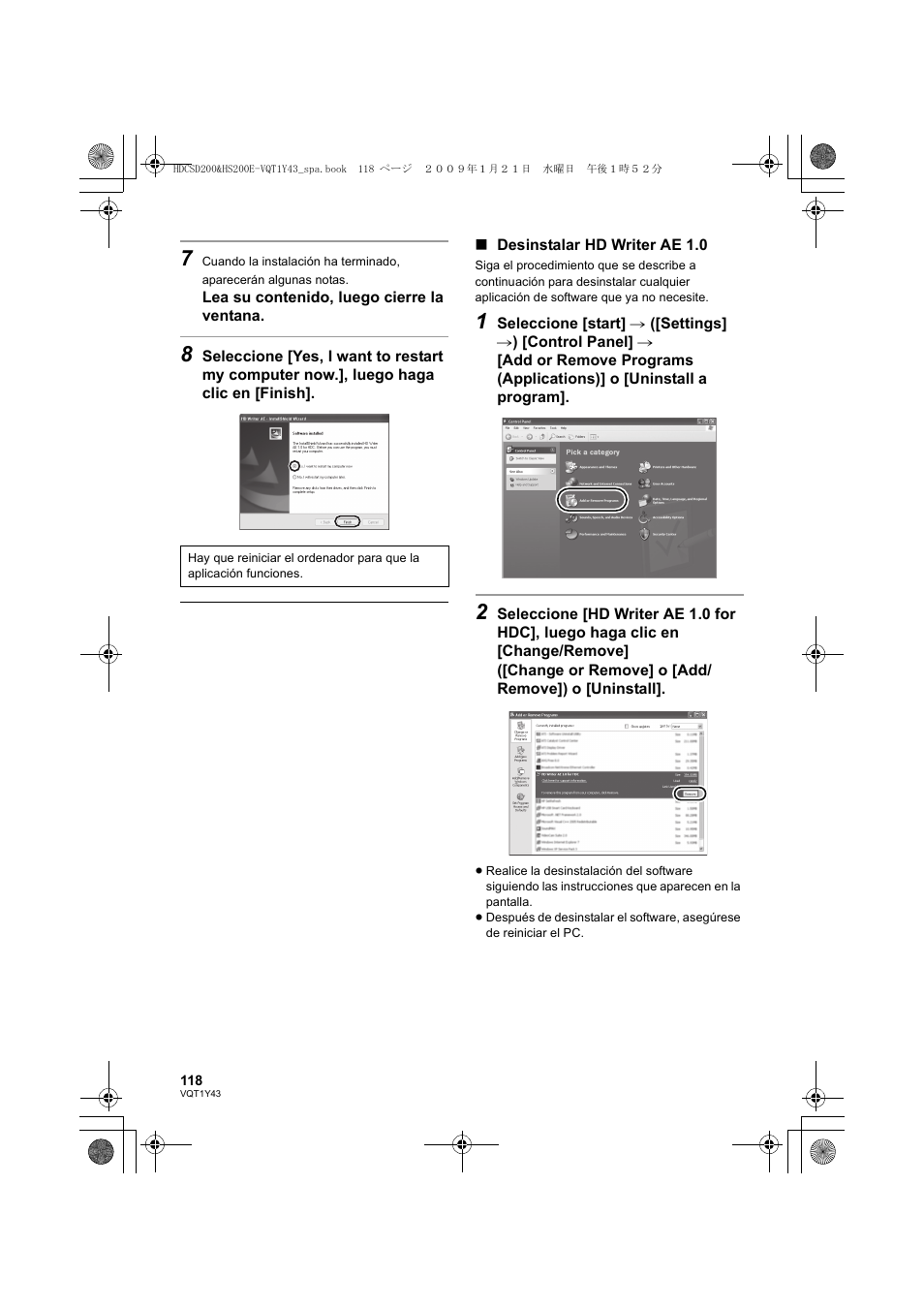 Panasonic HDCHS200 User Manual | Page 118 / 144