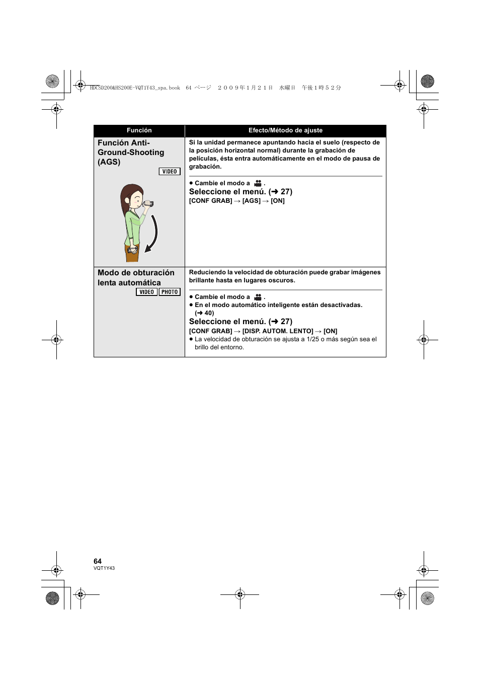 Panasonic HDCHS200 User Manual | Page 64 / 144
