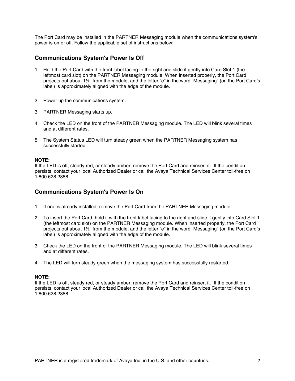 Avaya CIB 3236 User Manual | Page 2 / 2